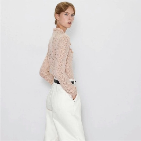 Zara Tops - Zara ruffled sweater